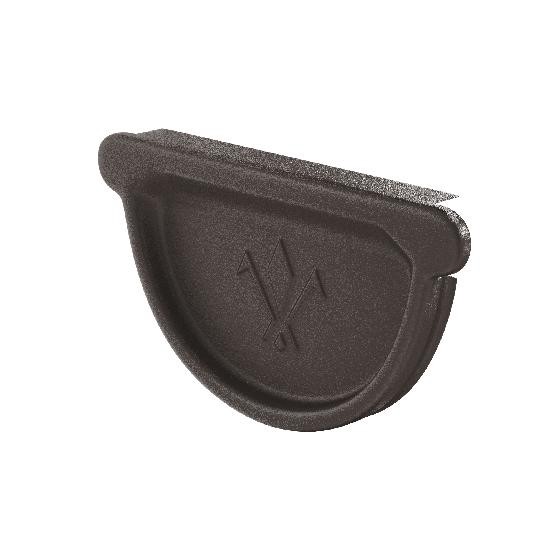 Водосток Aquasistem, Система 150/100 - Заглушка универсальная с резиновым уплотнителем RR 32 Тёмно-коричневый matt купить в Камышине