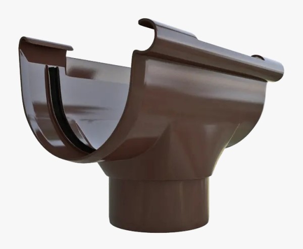 Водосток Альта-Профиль ПВХ – Воронка водосточная (коричневый) купить в Камышине