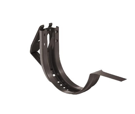 Водосток Aquasistem, система 150/100 - Крюк крепления желоба короткий регулируемый RR 32 Тёмно-Коричневый купить в Камышине