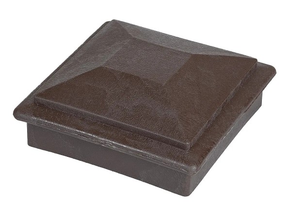 Крышка верхняя фигурная ПВХ для столба Deckart 100х100 Венге купить в Камышине