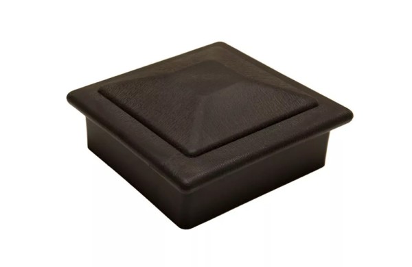 Крышка верхняя фигурная ПВХ для столба Deckart 100х100 Графит купить в Камышине