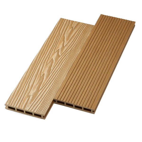 Террасная доска ДПК NanoWood двусторонняя New 3D тиснение + вельвет Орех купить в Камышине