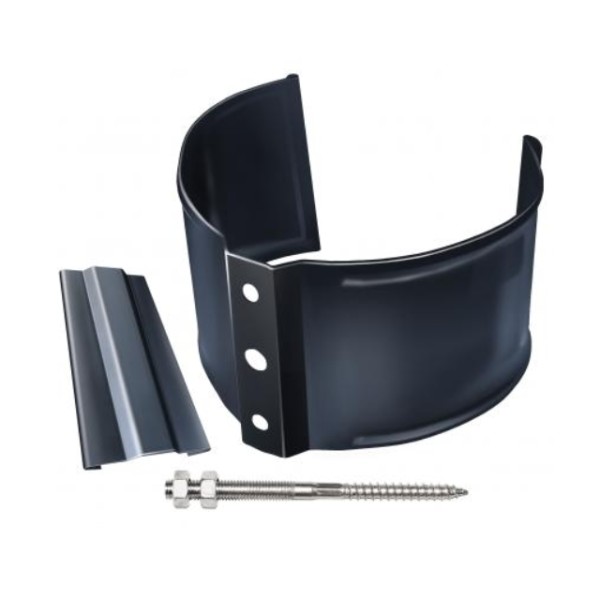 Водосток Grand Line 125x90 – Хомут трубы (на кирпич) RAL 7024 купить в Камышине