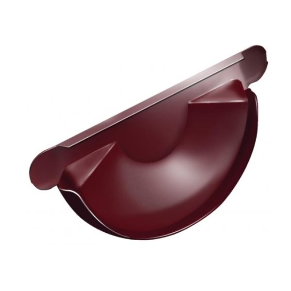 Водосток Grand Line 125x90 – Заглушка желоба RAL 3005 купить в Камышине