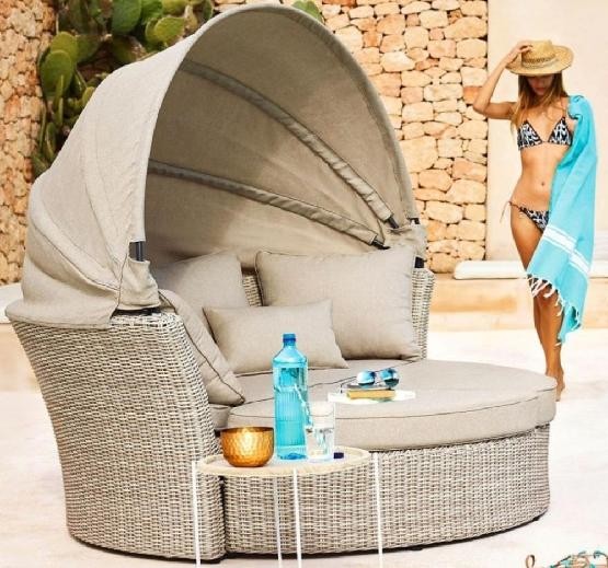 Диван-Трансформер AFINA плетеный из иск. ротанга AFM-325 Beige купить в Камышине