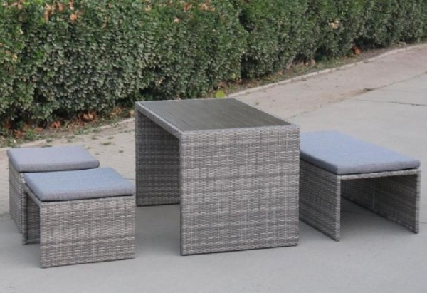 Диван-Трансформер AFINA плетеный из иск. ротанга S330G-W78 Grey купить в Камышине