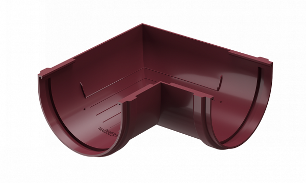 Угловой элемент 90˚ПВХ Docke STANDART красный купить в Камышине