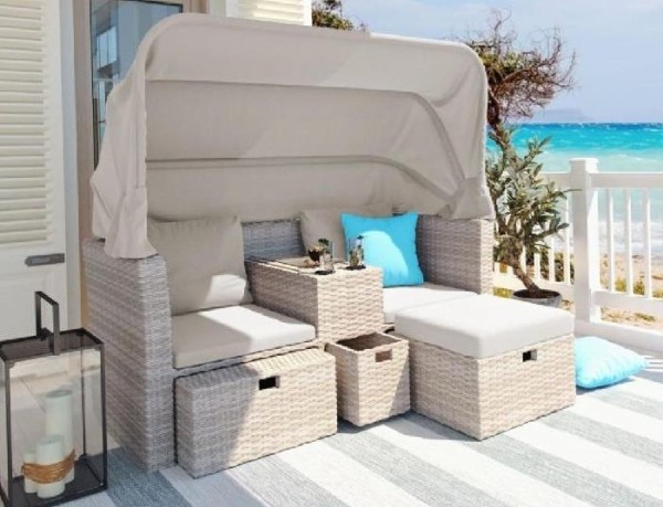 Комплект мебели AFINA плетеной из иск. ротанга AFM-330 Beige купить в Камышине