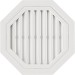 Восьмиугольная фронтонная вентиляционная решётка, Белая купить в Камышине