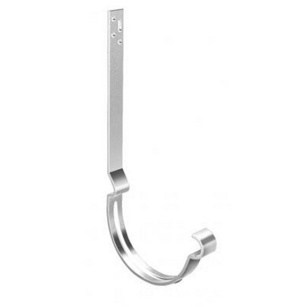 Водосток Grand Line 150x100 – Кронштейн длинный полоса RAL 9003 купить в Камышине