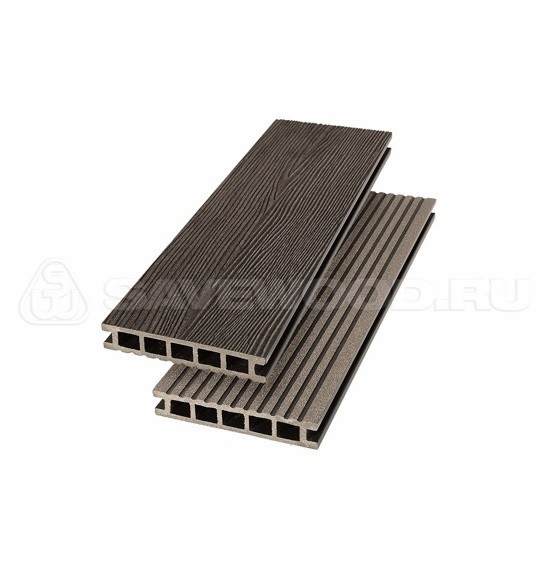 Террасная доска из ДПК SW Ornus радиальный распил темно-коричневый купить в Камышине
