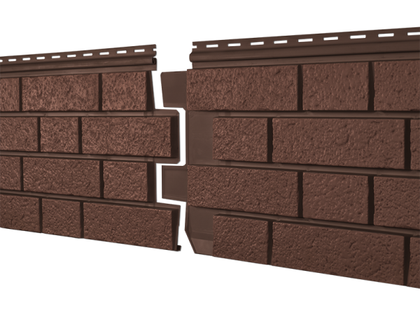 Фасадная панель Ю-пласт Стоун Хаус S-Lock Клинкер терракотовый купить в Камышине