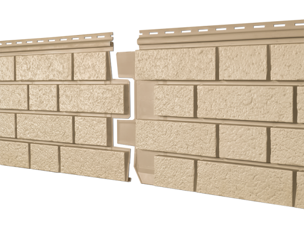 Фасадная панель Ю-пласт Стоун Хаус S-Lock Клинкер песочный купить в Камышине