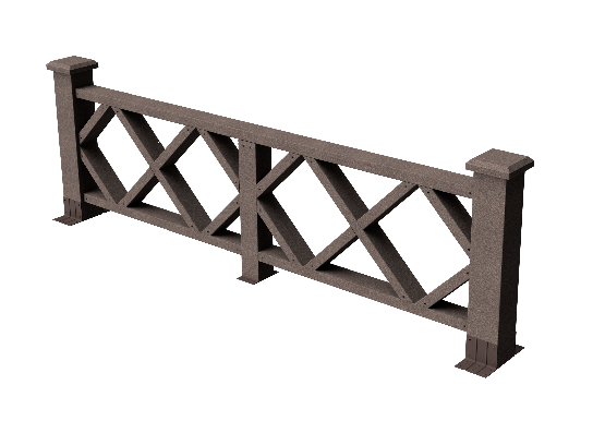 Ограждения декоративное ДПК GRINDERDECO Миллениум венге купить в Камышине