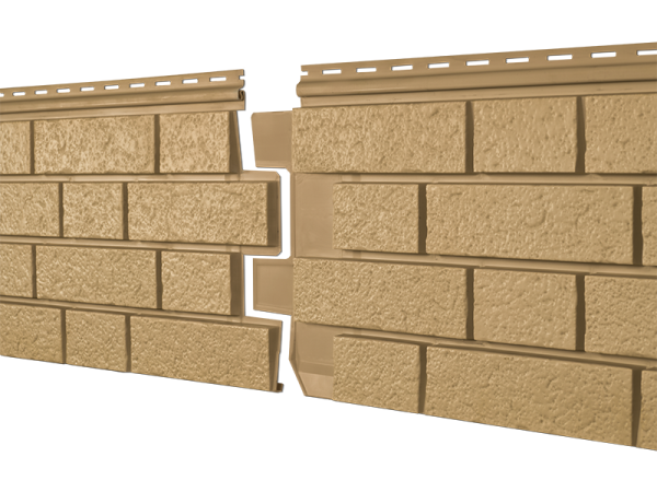 Фасадная панель Ю-пласт Стоун Хаус S-Lock Клинкер горчичный купить в Камышине