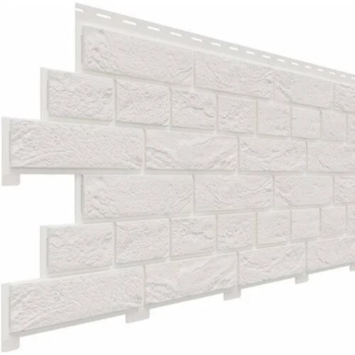 Фасадная панель Доломит Кирпич Славянка Белоснежный купить в Камышине