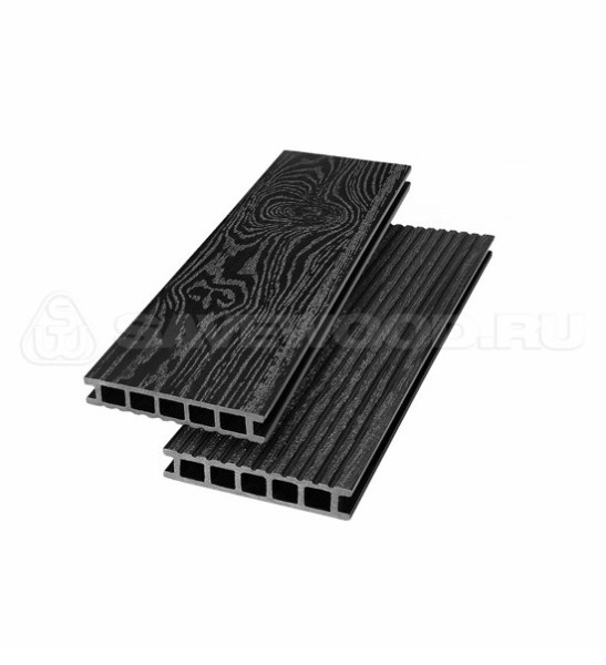 Террасная доска из ДПК SW Ornus тангенциальный распил черный купить в Камышине