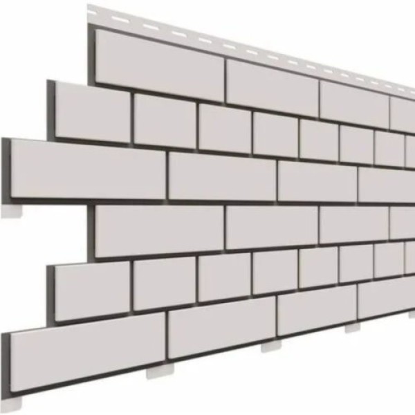 Фасадная панель Доломит Кирпич, Белый купить в Камышине