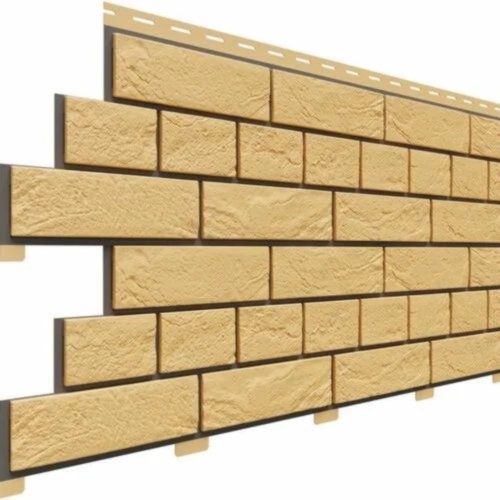 Фасадная панель Доломит Кирпич Славянка Желтый купить в Камышине