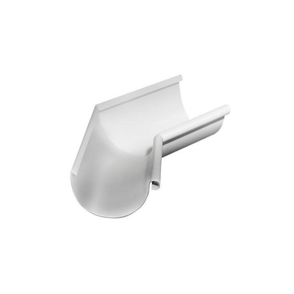 Водосток Grand Line 150x100 – Угол внутренний 135° RAL 9003 купить в Камышине