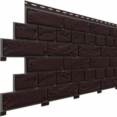 Фасадная панель Доломит Кирпич Славянка Коричневый  купить в Камышине