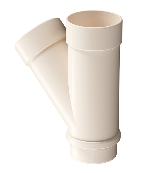 Тройник 45˚ Docke Lux ПВХ Латте купить в Камышине