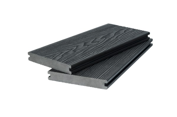 Доска террасная 3D фактура дерева POLIVAN GROUP двухсторонняя полнотелая SINGARAJA чёрный купить в Камышине