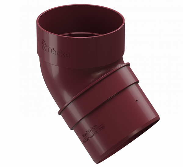 Колено 45˚ПВХ Docke STANDART красный купить в Камышине