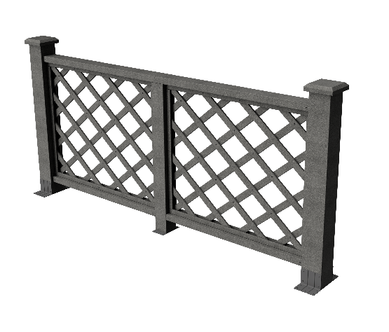 Ограждения декоративное ДПК GRINDERDECO Ламбет серый базальт купить в Камышине
