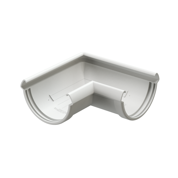 Угол желоба 90° Docke Lux ПВХ Пломбир купить в Камышине