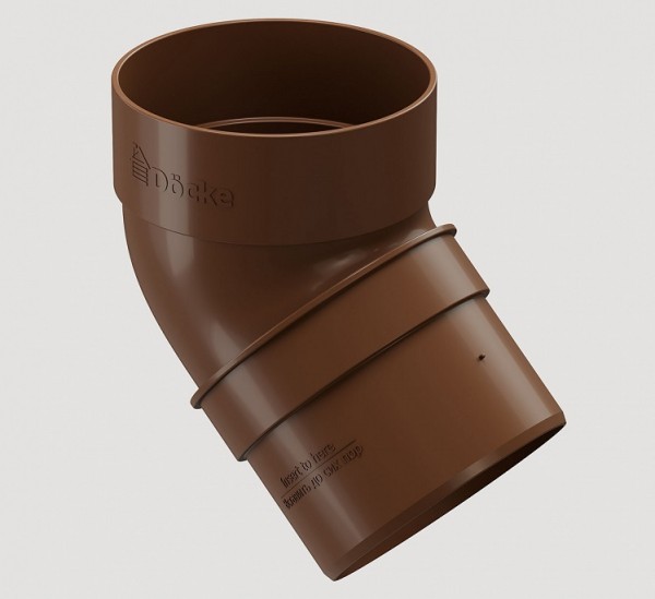 Колено 45˚ПВХ Docke STANDART Светло-коричневый купить в Камышине