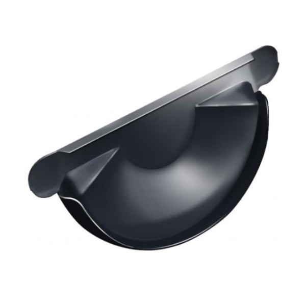 Водосток Grand Line 150x100 – Заглушка желоба RAL 7024 купить в Камышине