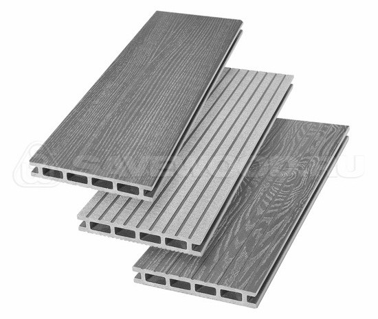 Террасная доска из ДПК SW Carpinus (R) — двухсторонняя пепельный купить в Камышине