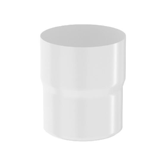 Водосток Aquasistem, система 125x90 - Соединитель трубы RR 20 Мраморно-белый купить в Камышине