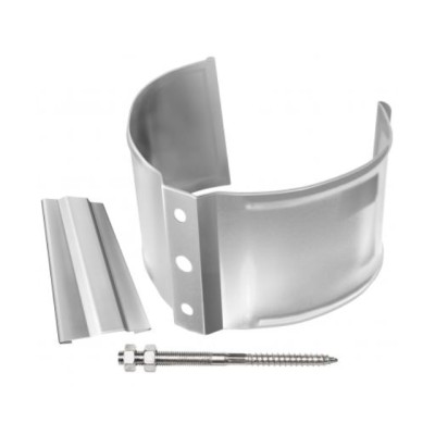 Водосток Grand Line 150x100 – Хомут трубы (на кирпич) RAL 9003