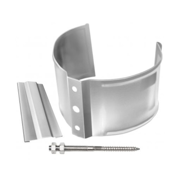 Водосток Grand Line 150x100 – Хомут трубы (на кирпич) RAL 9003 купить в Камышине