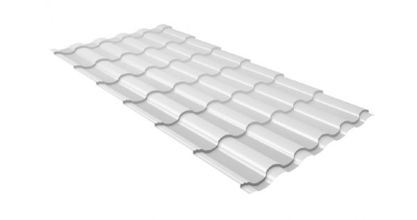 Металлочерепица кредо 0,5 Satin RAL 9003 сигнальный белый купить в Камышине