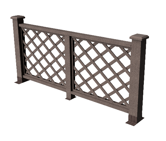 Ограждения декоративное ДПК GRINDERDECO Ламбет венге купить в Камышине