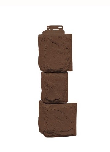 Угол наружный «Камень крупный» Коричневый купить в Камышине