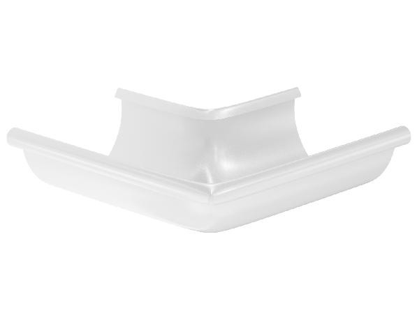 Водосток Aquasistem, система 125x90 - Угол желоба, наружный 90° RR 20 Мраморно-белый купить в Камышине