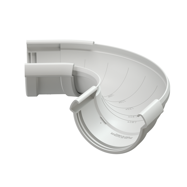 Угол желоба регулируемый Docke Lux ПВХ Пломбир купить в Камышине