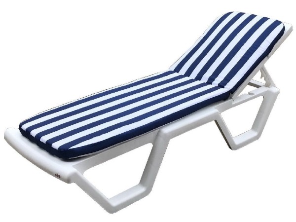 Матрас для шезлонга TWEET Синие белые полоски купить в Камышине