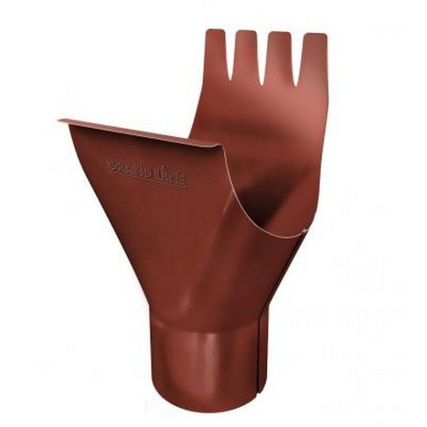 Водосток Grand Line 125x90 – Воронка желоба RAL 8004 купить в Камышине