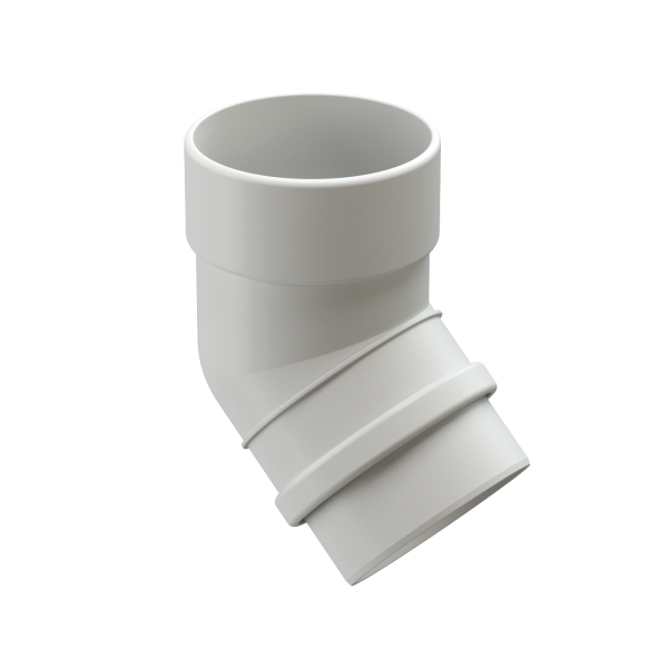 Колено 45˚ Docke Lux ПВХ Пломбир купить в Камышине