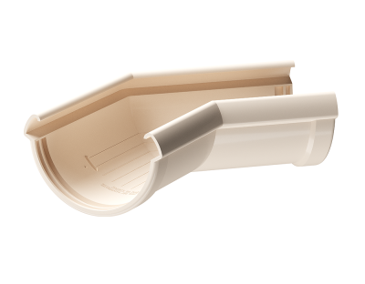 Угол желоба 135° Docke Lux ПВХ Латте