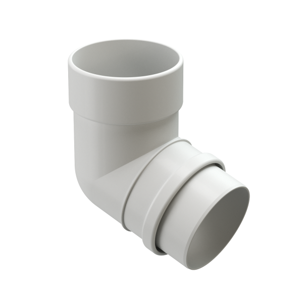 Колено 72˚ Docke Lux ПВХ Пломбир купить в Камышине