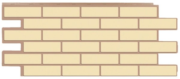 Фасадная панель T-Сайдинг - Кирпич Модерни Желтый купить в Камышине