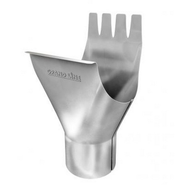 Водосток Grand Line 125x90 – Воронка желоба RAL 9003 купить в Камышине