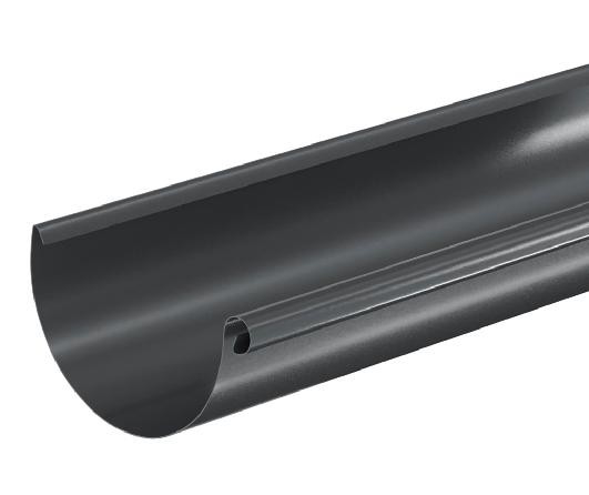 Водосток Aquasistem, система 150/100 - Водосточный желоб 3.00м RAL 7024 Тёмно-серый купить в Камышине