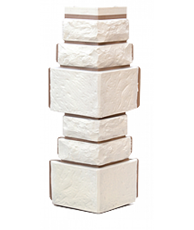 Угол T-Сайдинг-Дикий Камень Белый купить в Камышине